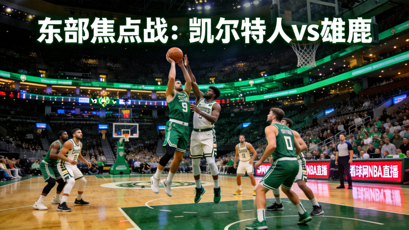 看球网NBA凯尔特人对阵雄鹿东部焦点战直播画面